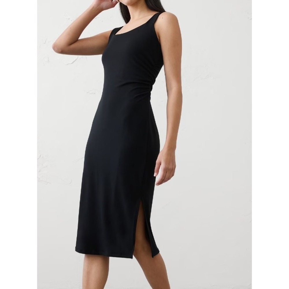 J.Crew side ruched midi sexy MED lyocell tencel ultra comfort day night knitwear